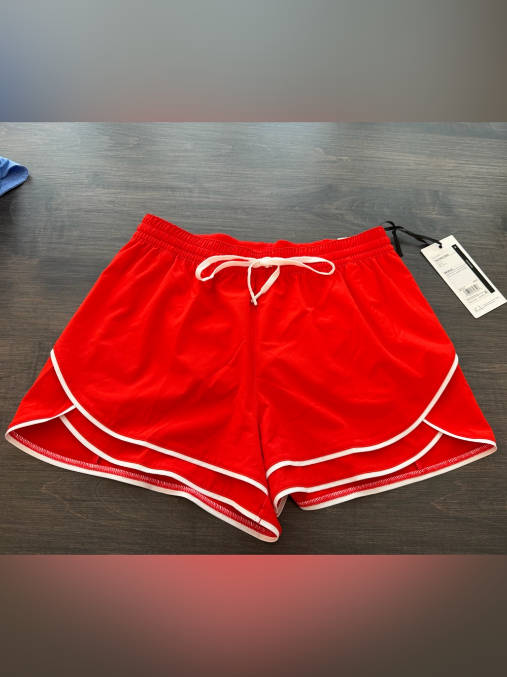 CALIA Red Athletic Shorts with White Trim - NWT